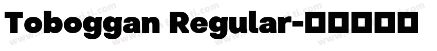 Toboggan Regular字体转换